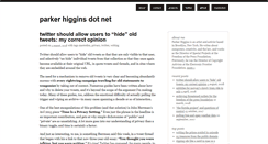 Desktop Screenshot of parkerhiggins.net