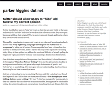 Tablet Screenshot of parkerhiggins.net